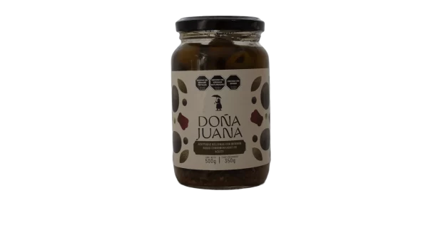 Aceituna Verde Rellena de Morrones Asados en Aceite
